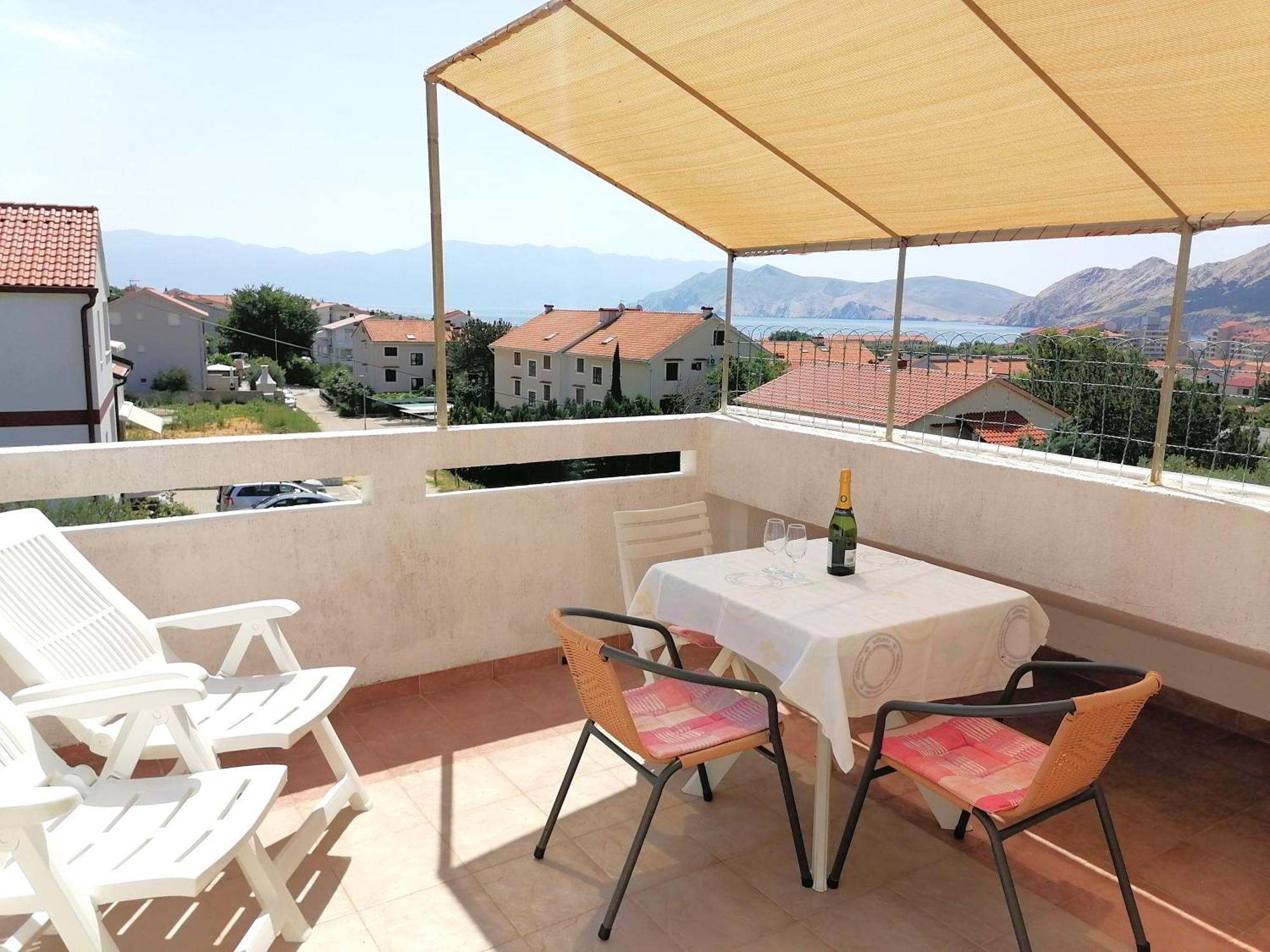 Mirjana F Apartaments Baška Rum bild
